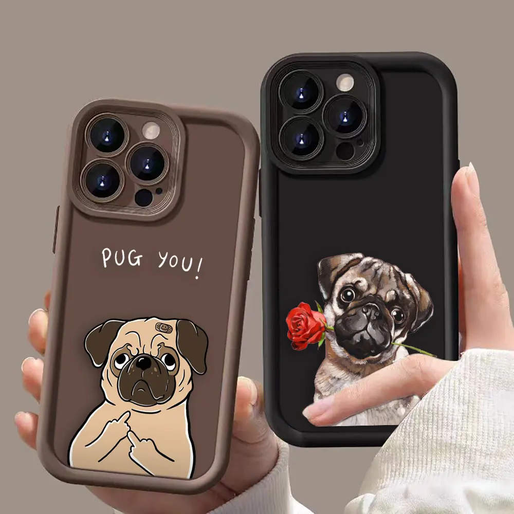 Casing ponsel anjing kecil yang lucu untuk Infinix TECNO POP 8 CAMON 20 SMART 5 6 7 8 HOT 20 30 30I 40 40I NOTE 12 G96 30 casing Funda Shell