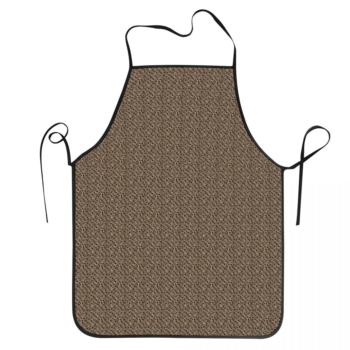 Brown Leopard Pattern Aprons Chef Baking Tablier Waterproof Bib Kitchen Cleaning Pinafore for Women Men Gardening