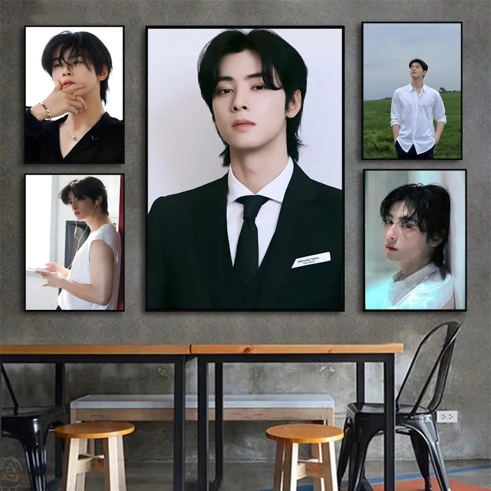 Cha Eun Woo Poster HD Posters Home Room Bar Cafe Decor Art Wall Painting Picture