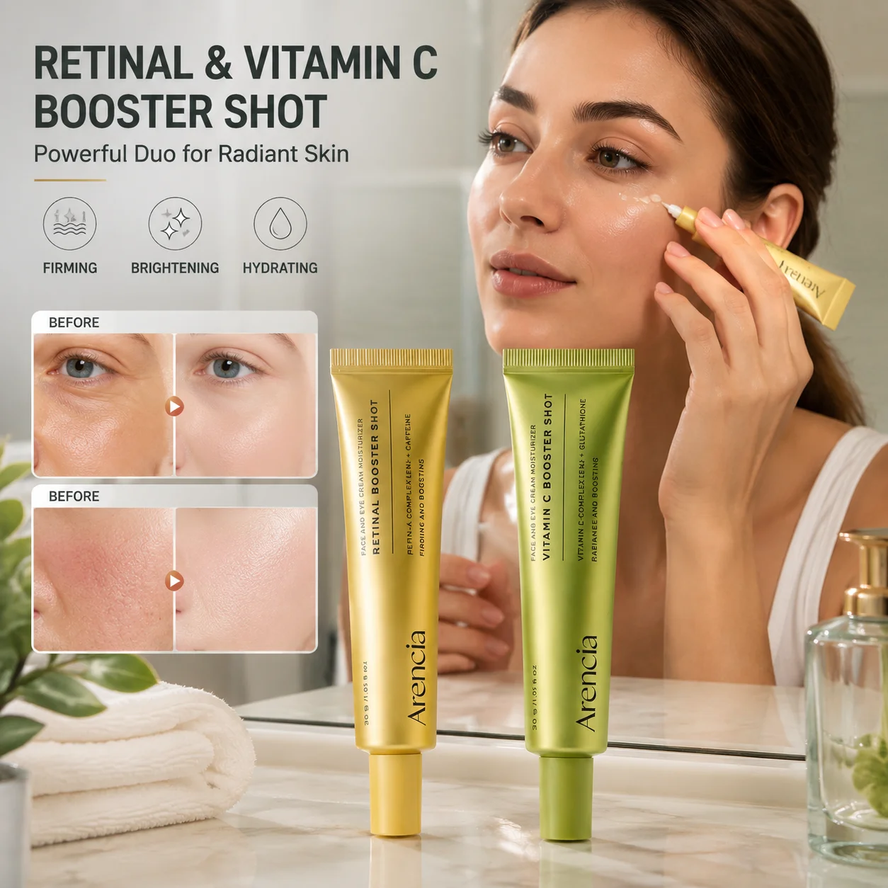 30g Retinal Booster Shot Serum - Caffeine Eye Serum 评论和价格