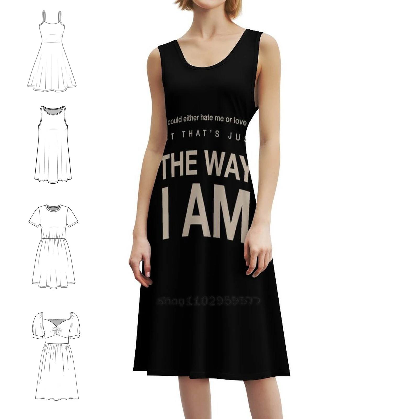 فستان تشارلي بوث-ذا واي أنا للحفلات الأنيقة للنساء على شكل حرف A مع خيارات قصيرة/طويلة/بدون أكمام تشارلي بوث تشارلي بوث