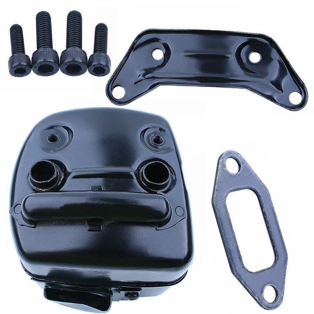 Chainsaw Dual Port Muffler Assembly Kit with Screws Compatible with For 365 371 372XP 385 390XP and Models Parts