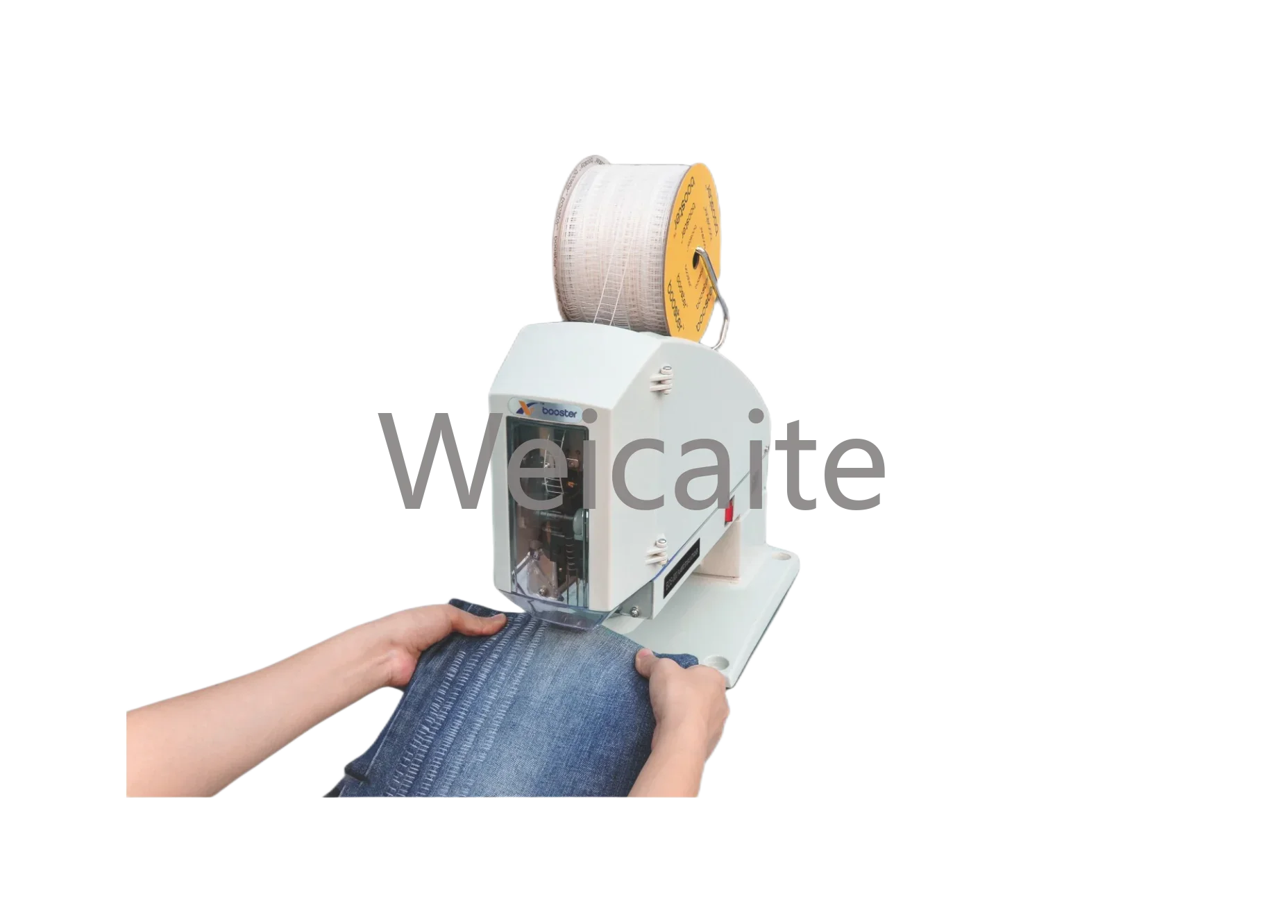 Booster ODM plastic staple machine automatic label card cloth tag machine for towels socks gloves dishcloth jeans hang labels