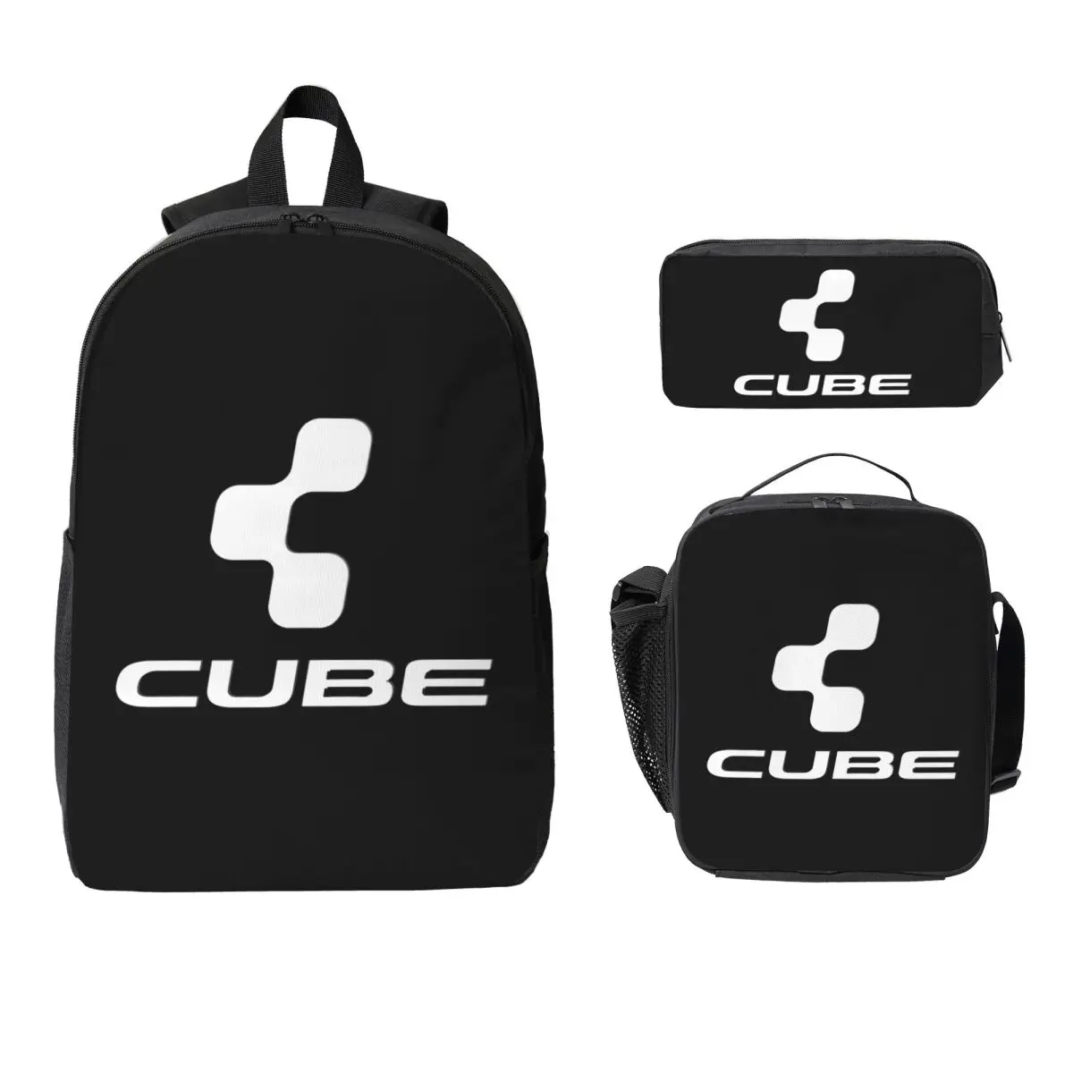 

Cube Cycling Mtb Mountain Bike Backpack Boys Girls BookBag School Bag Laptop Shoulder Bags 3ps Insulated Lunch Bag Pencil Case