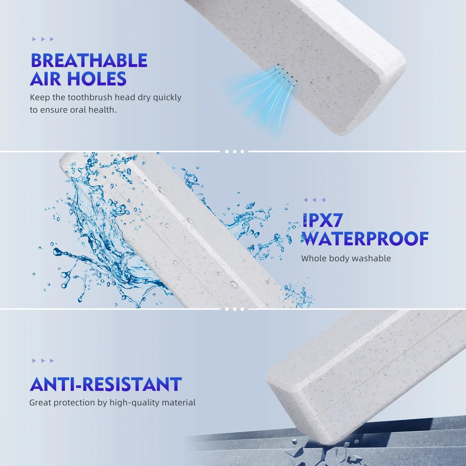 لفرشاة الأسنان الكهربائية المحمولة Laifen، حقيبة سفر، منظم تخزين صحي مقاوم للماء، ملحقات طب الأسنان القابلة لإعادة الشحن