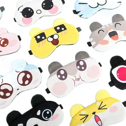 1Pc Baumwolle Cartoon Gesicht Schlaf Augen Maske Nette Lustige Augen Abdeckung Schlaf Maske Reise Rest Auge Band Kinder Auge schatten Patch Augenbinde