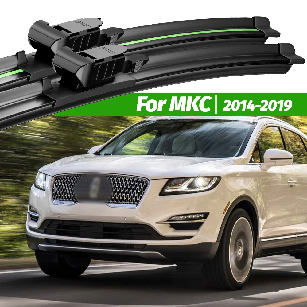 

Щетки стеклоочистителя переднего лобового стекла для Lincoln MKC 2014-2019, 2 шт., аксессуары для окон лобового стекла 2015, 2016, 2017, 2018