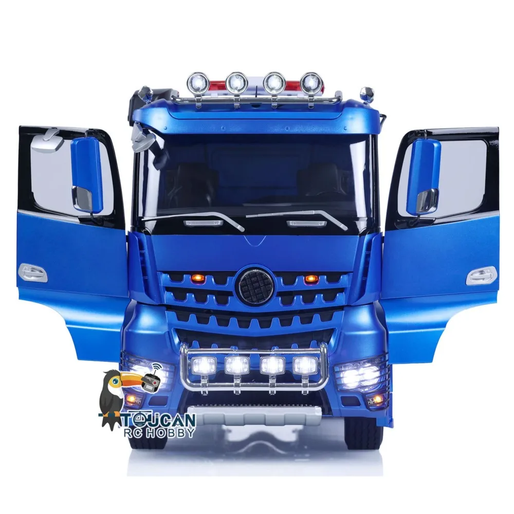 6x6 LESU RC 1/14 Trattore Camion RTR Auto Modello di Controllo Remoto Trasmissione a 2 velocità con Luci Suoni Giocattolo RC ToucanHobby THZH1689