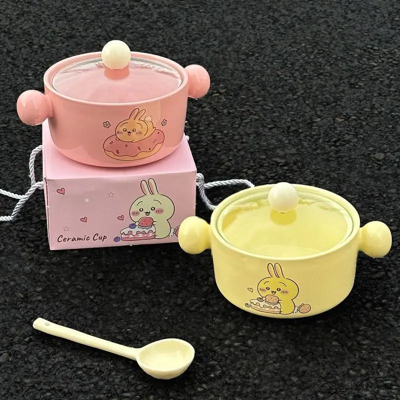 Kawaii Chiikawa Hachiware Usagi Cute Large Capacity Noodle Bowl Tableware Birthday Gift