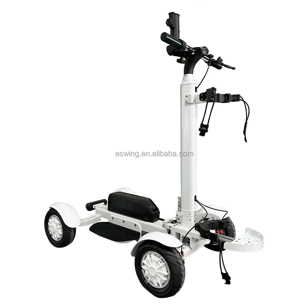2400W High Power Detachable 48V 20AH Lithium Battery 4-Wheel Foldable Mini Cart Brushless Motor 150kg Load Capacity 18km/h