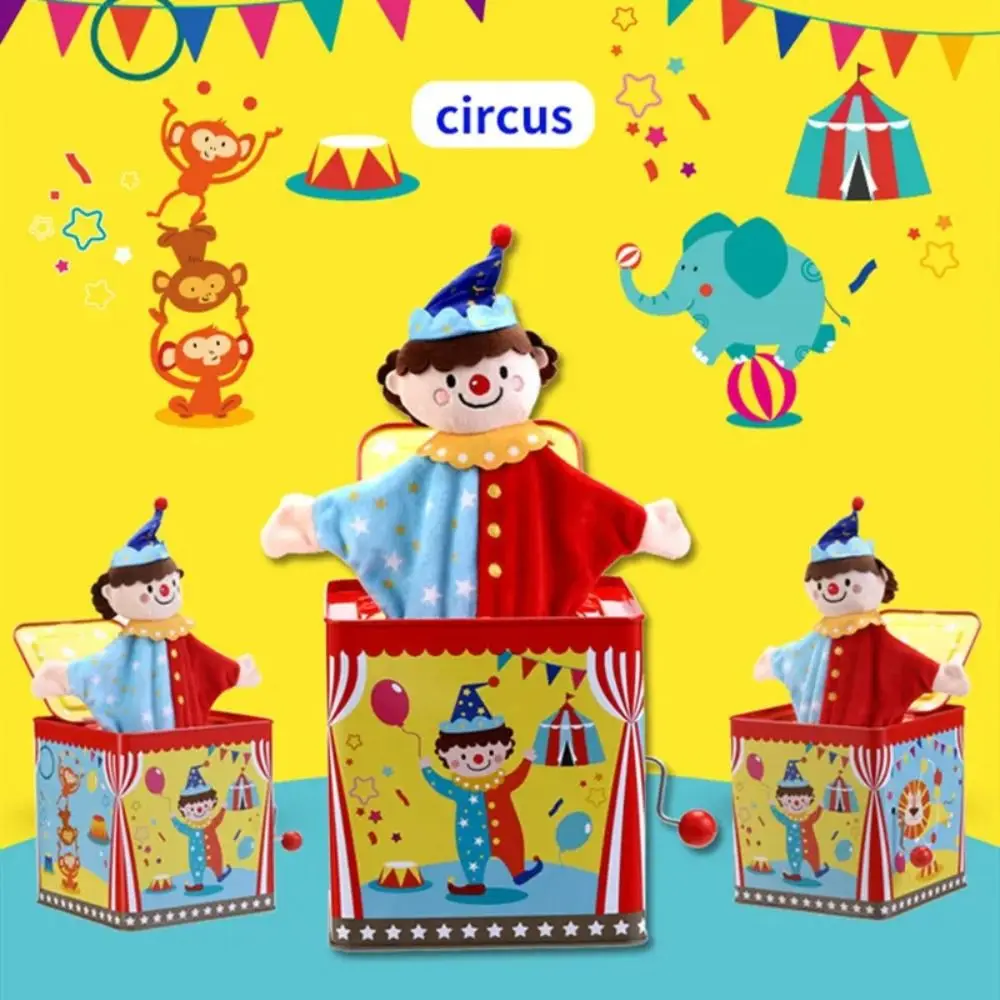 Met muziek Muzikaal speelgoed voor kinderen Vroeg onderwijs Metaal Klassieke muziekdoos Montessori Collection Jack in the Box