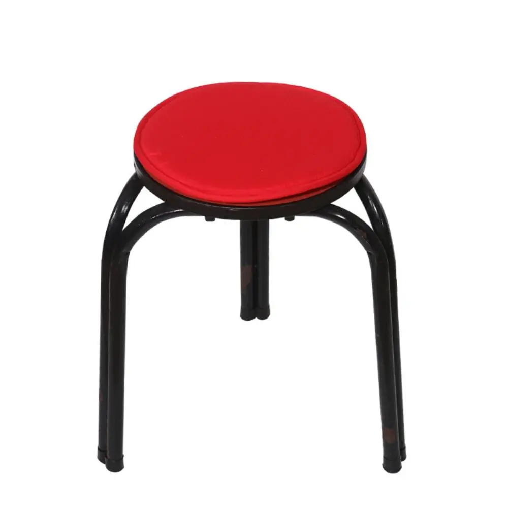 Soft 30cm Round Chair Pad Washable Sponge Circular Stool Cushion Solid Color Seat Pad For Home Office