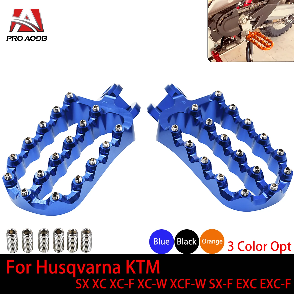 

NEW CNC Forged Foot Pegs Pedals Rests For KTM 690 790 950 990 1090 1190 1290 Super Adventure R Supermoto R T Enduro SMC SMR