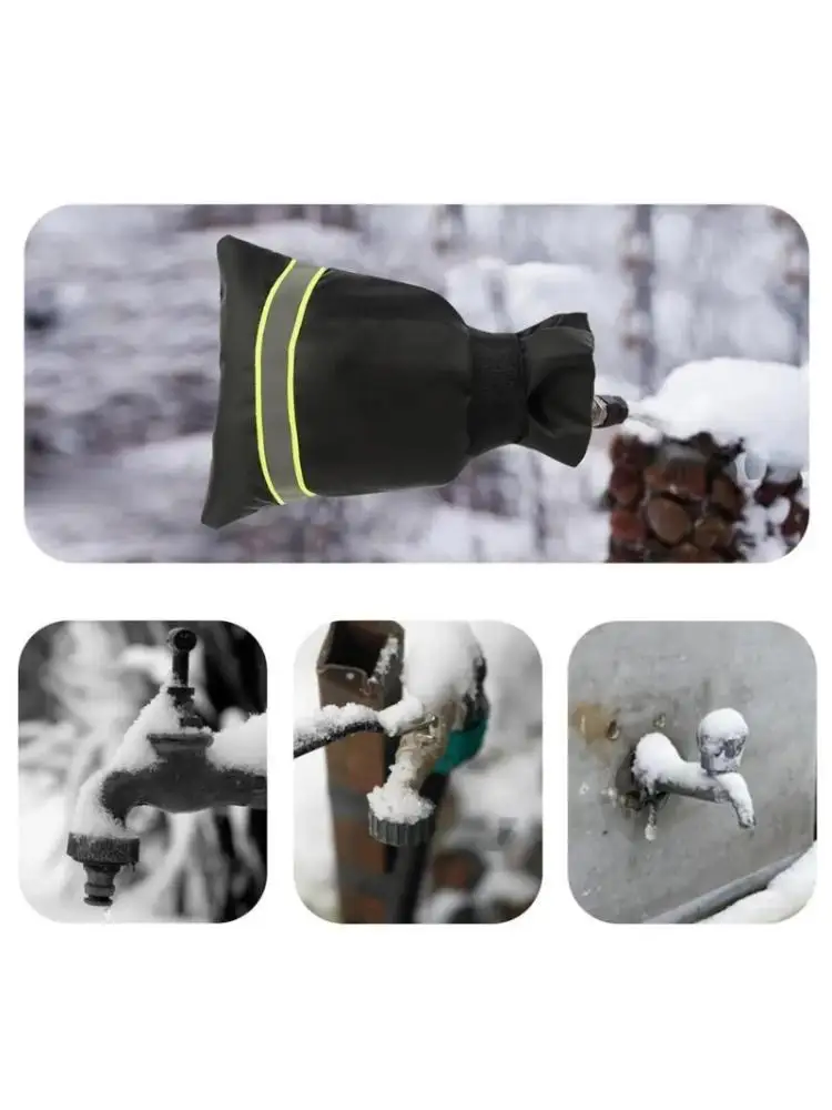

E8BD 4pack Easyly Install Garden Faucet Protectors with Secure Straps for Quickly Setups and Wind Rain Resistance
