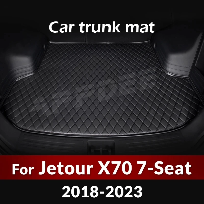 Car Trunk Mat For Jetour X70 7-Seat 2018-2023 19 20 21 22 Custom Car Accessories Auto Interior Decoration