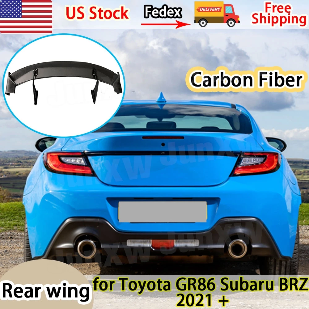 

Carbon Fiber Rear Trunk Boot Spoiler Wing For Toyota GR86 Subaru BRZ 2021+ Rear Trunk Lip Spoiler Decoration Cars Accessories