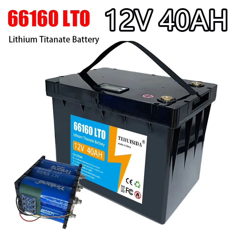

66160 6S1P 40Ah 12V Lithium Titanate Battery LTO Yinlong 10C High Power Electric Boat RV Speaker UPS Car Starter Solar Battery