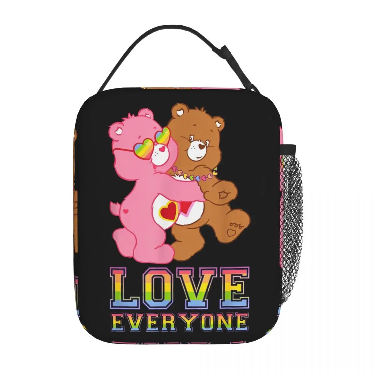 Care Bears Love Everyone Insulated Lunch Bag High Capacity Reusable Cooler Bag Tote Lunch Box College Outdoor Food Storage Bags