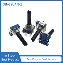 3PCS RK14 Type Rotary Potentiometer B10K B103 Double Vertical Single Row 7-Pin Audio Volume Mixer Potentiometer D Shaft 28MM