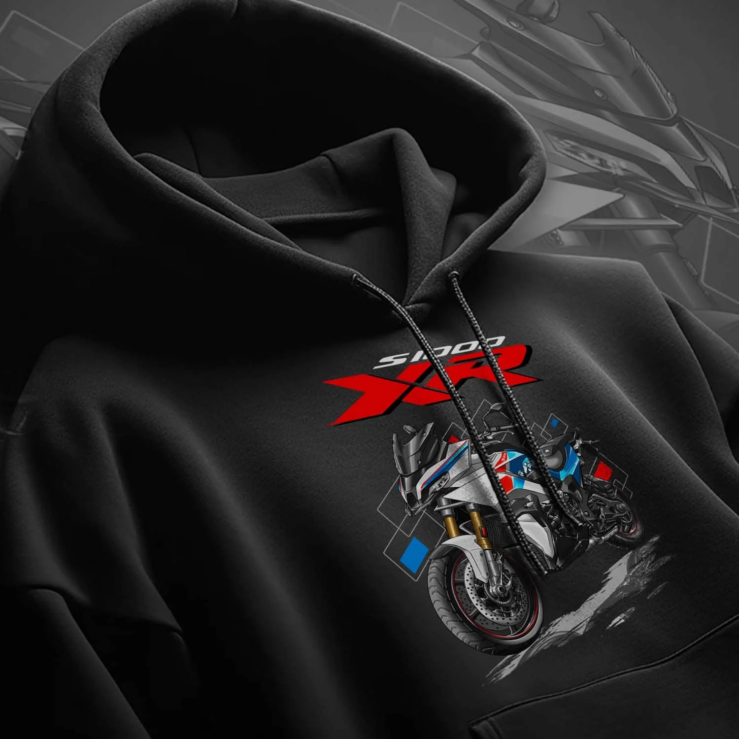 Classic German 2020-2024 Models S1000XR Motorcycle Pullover Hoodie Comfortable Cotton Casual Mens Sweatshirt Rider Streetwear