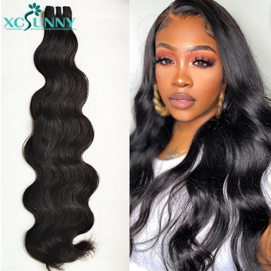 

Наборы волос Body Wave из натуральных бирманских волос двойной плотности, необработанные, для чернокожих женщин.