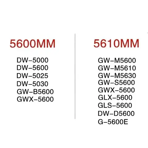 Transparent gummiband för Casio G-SHOCK G-5600 DW5600 GW-M5610 TPU Sport Vattentät Ersätt Klockarmband Skyddsfodral 8 best sales gx56 - №2