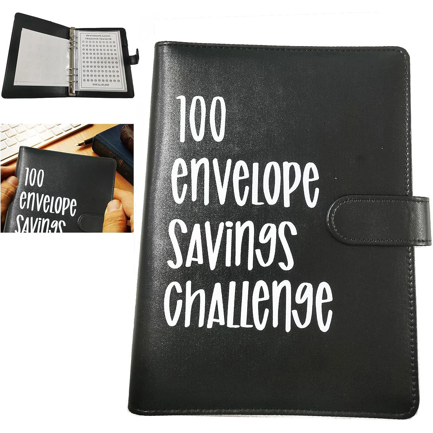 

100 Envelopes Money Saving Challenge Binder A5 Savings Binder Budget Binder for Planning and Saving $5050