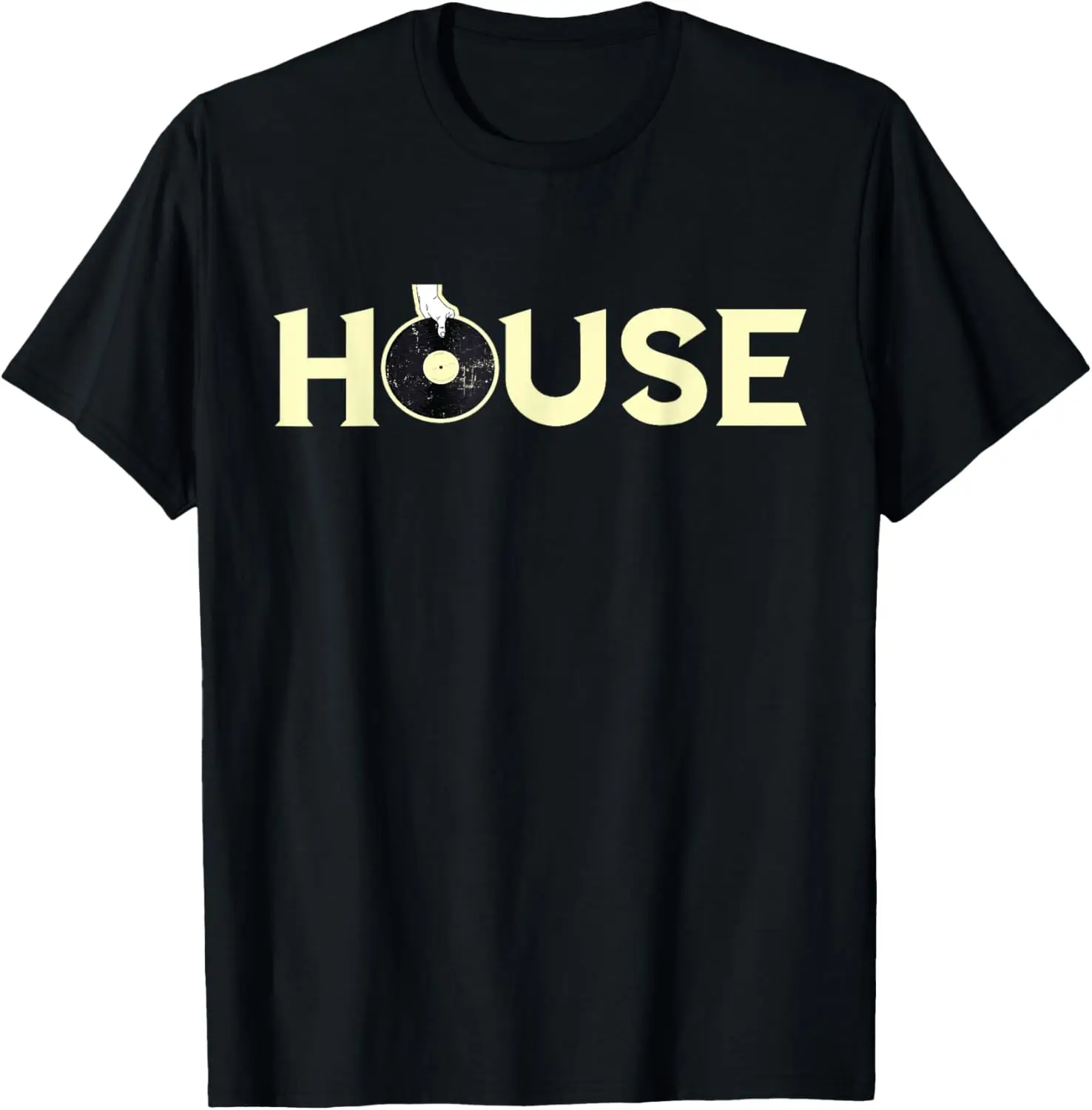 House DJ Dance Club Disc Jockey Turntable Musician T-Shirt