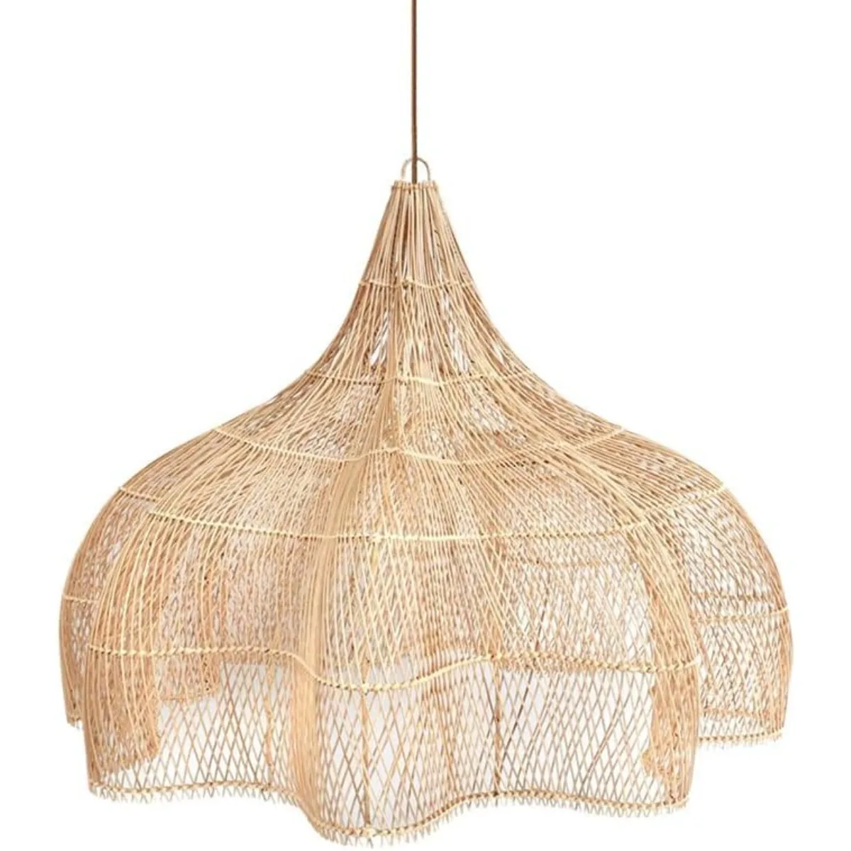 

JOYINLED 60/80cm Handwoven Vintage Rattan Chandeliers Pendant Light Coastal Woven Ceilings Lamp Kitchen Island Living Room Lamp