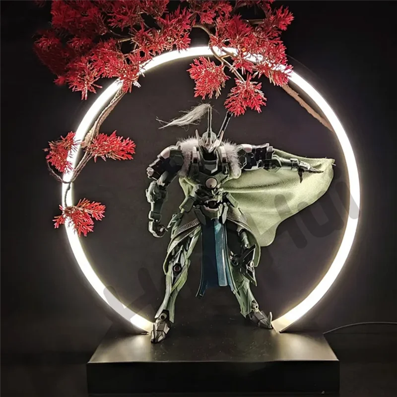 ABLK الأحمر القيقب LED مصباح حلقة حلية ديكور المنزل شخصية خلفية ضوء جديد النمط الصيني أجواء الخفيفة