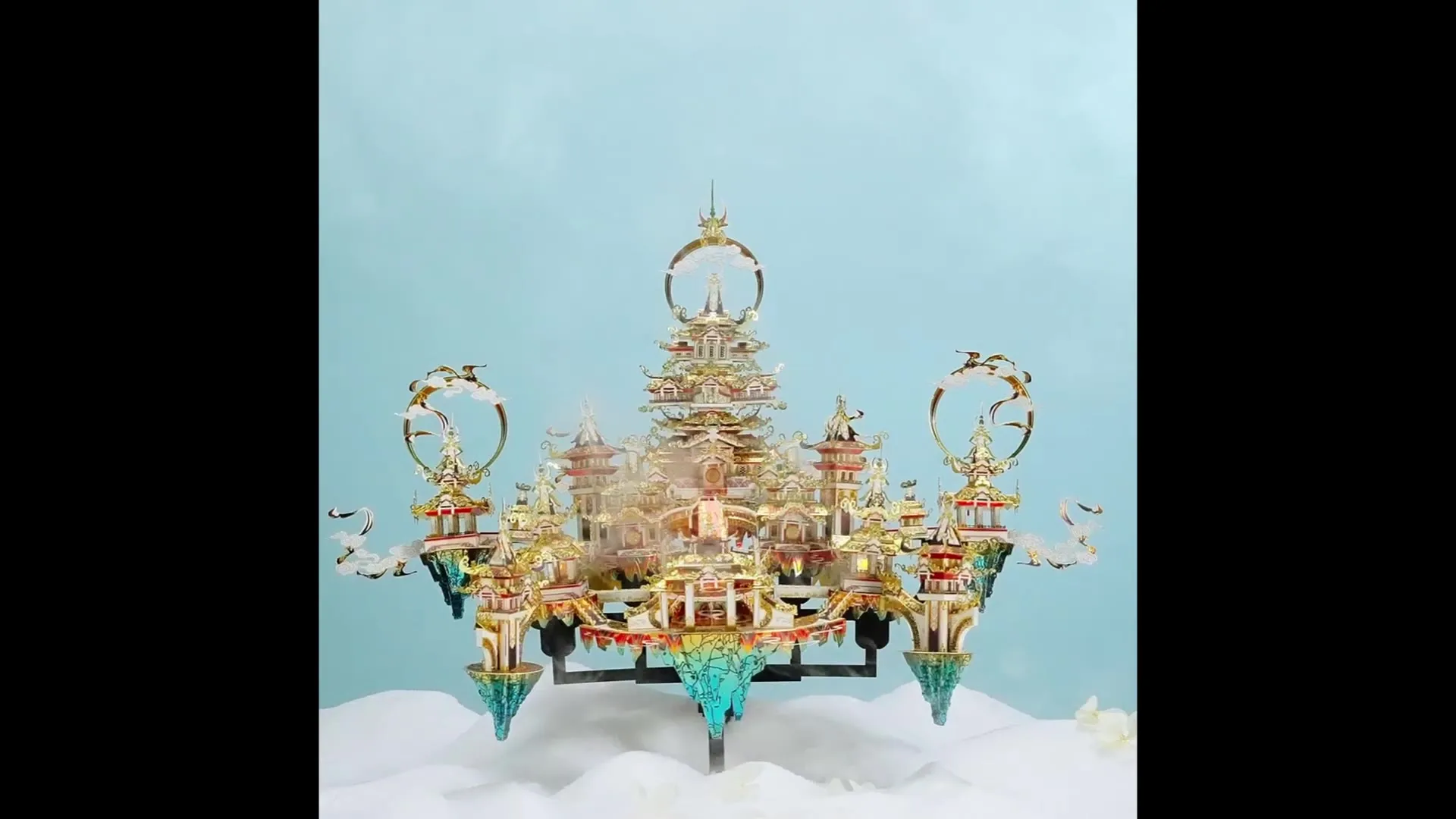 3D Metal Puzzle Lingxiao Palace DIY Model for Adults