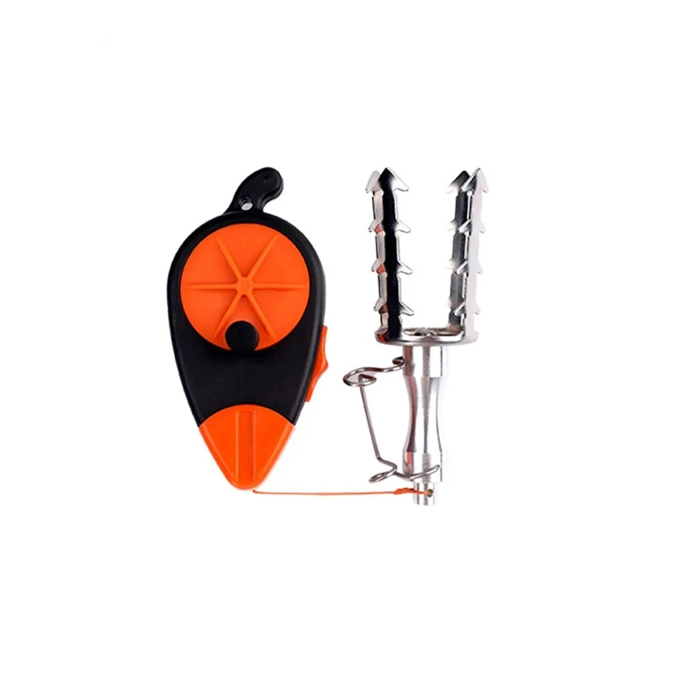 Compact and Stainless Steel Lure Retrieval Tool with 30m PE Line 60kg Pull Strength for Freshwater and Saltwater Fishing