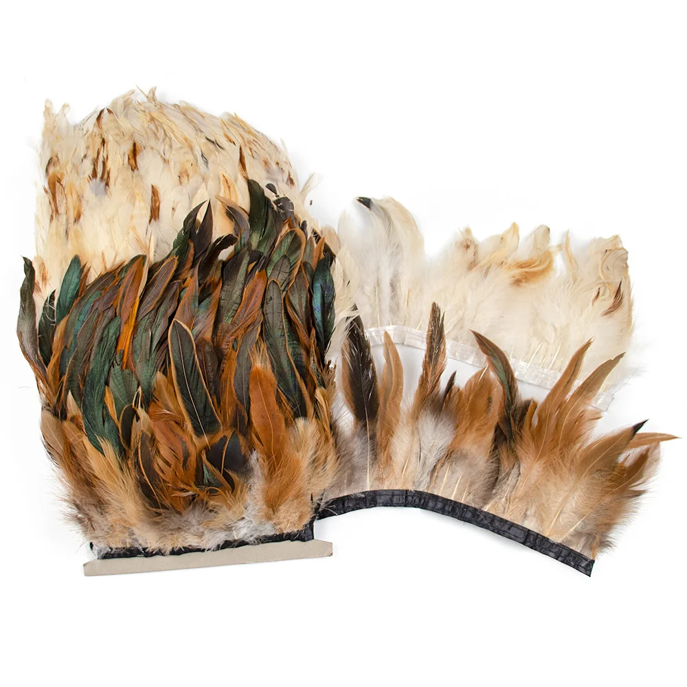 1-10 متر ريش الديك الطبيعي الشريط تقليم 10-18 سنتيمتر تنورة الزفاف فستان الزفاف زي ملحق الطرف الديكور هامش أعمدة