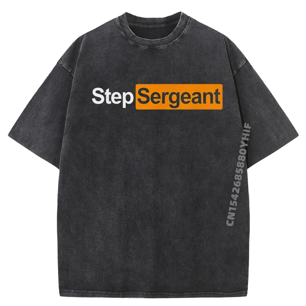 

Осенняя одежда Step Sergeant, эстетическая футболка, мужские крутые модные футболки с рисунком, мужская потертая одежда большого размера