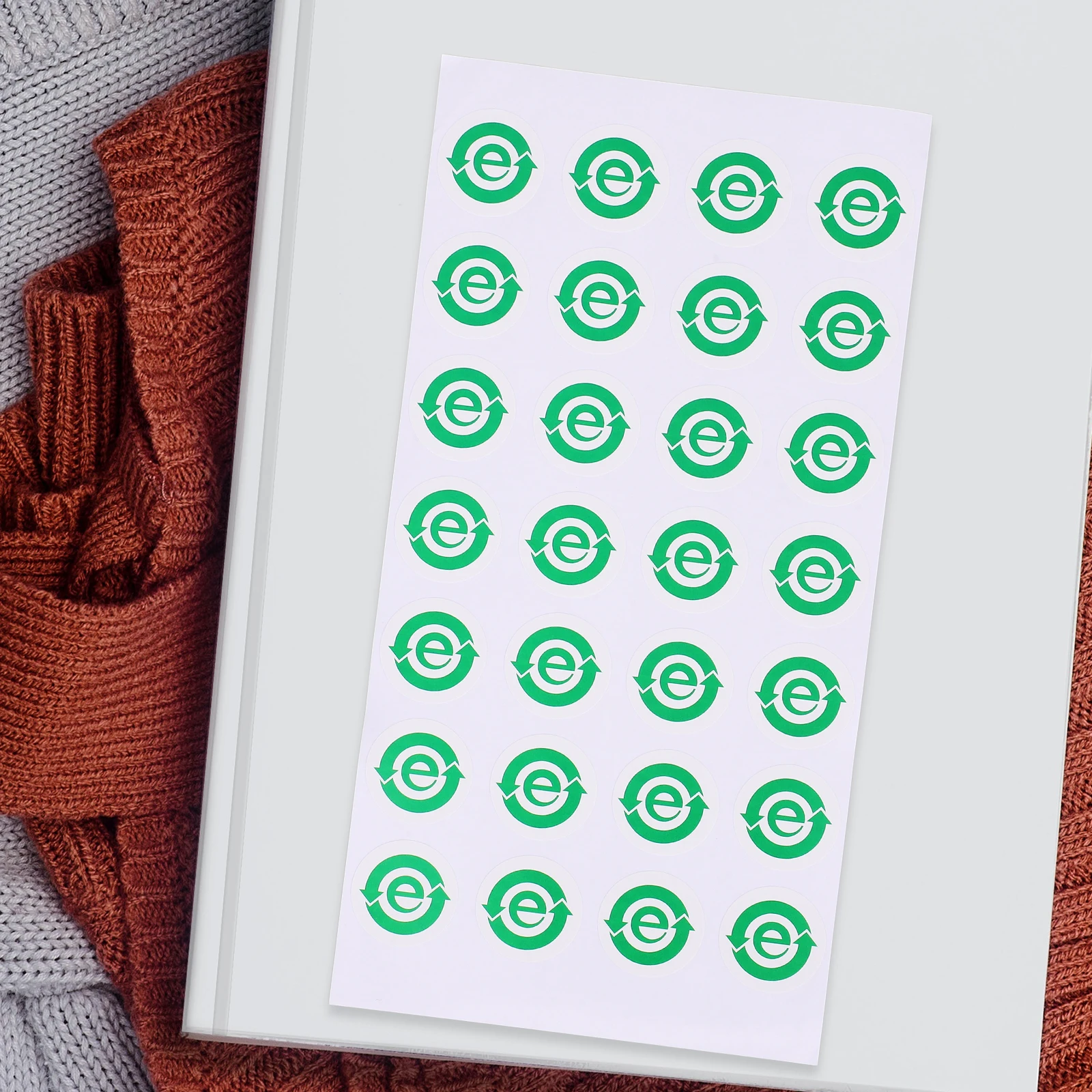 

500pcs Eco-Friendly Recycle Stickers Self-Adhesive Waterproof For Electronic Product Sorting Decal Stickers Environmentally