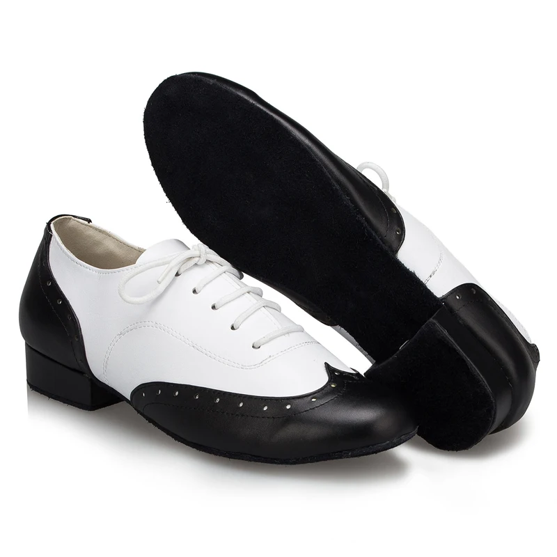 Sapatos de dança moderna dos homens desempenho competição padrão sapatos esportivos sola macia 2.5cm com rumbal sapatos de dança latina novo