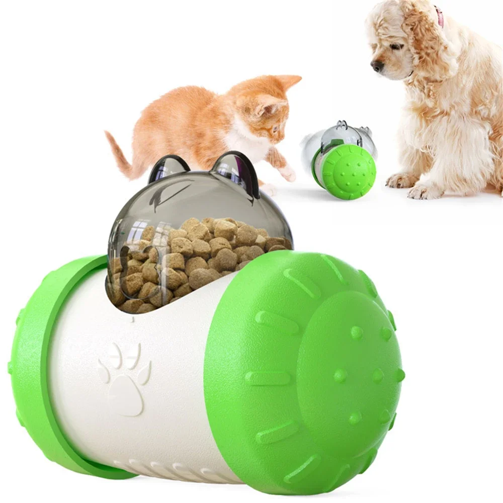 

Tumbler Pet Cat Toy Puzzle Slow Food Leakage Ball For Cats Dog Interactive Puppy Cat Slow Feed Toys Pet Supplies Dog Accessories