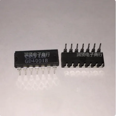 DIP14 CD4001BCN UPD4001BC GD4001B 5ชิ้นใหม่เอี่ยมชิป IC ดั้งเดิม