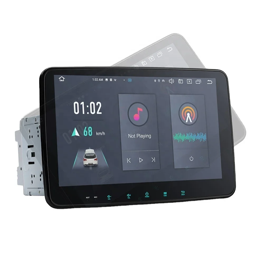 XTRONS 10.1 "تسلا نمط 8 النواة أندرويد 13 للتدوير QLED شاشة ستيريو السيارة 4 + 64 جيجابايت 4G LTE الجاذبية الاستشعار 2din وحدة رئيسية عالمية #1