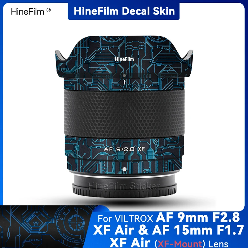 Hinefilm Skin for Viltrox AF9 F2.8 Air / AF15 F1.7 XF Mount Lens Decal Skin AF 9mm f/2.8 Air Lens Sticker AF15F1.7 Wrap Cover
