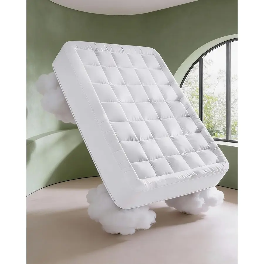 

Pad King Size Quilted Fitted Mattress Protector Cotton Pillow Top Cover w 816 Deep Pockets Thick, Comfy amp Plush Cooling, Breat