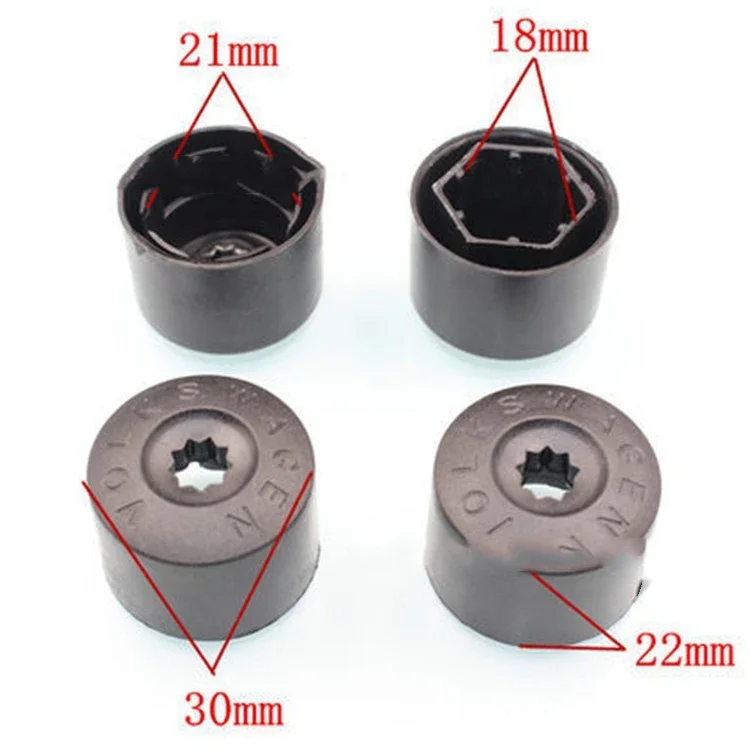 20/25pcs 21/18mm Decorative Tyre Wheel Nut Bolt Head Cover Cap Wheel Nut Auto Hub Screw Cover Protection Dust Proof Protector