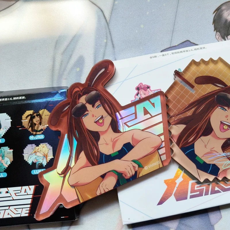 Original Alien Stage Rabbit Serie Blind Box Bust And Love Acrylic Refrigerator Sticker Cute Anime Figure Mizi Sua Ivan Luka Gift