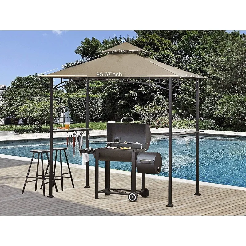 Grill Gazebo Replacement Canopy for Model L-GG001PST-F