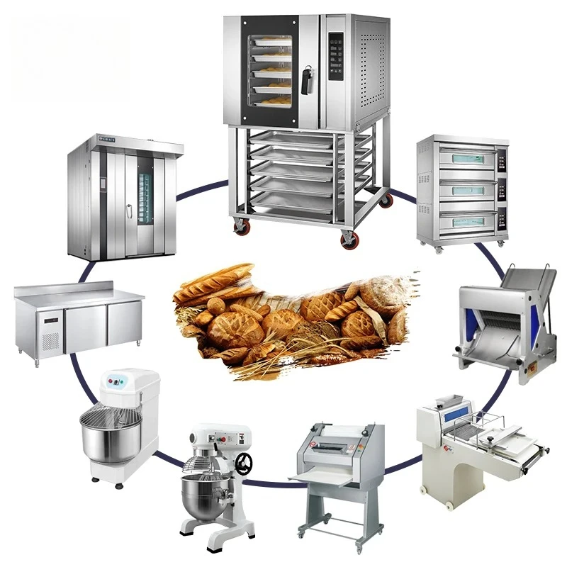 

Commercial Bakery Equipment Full Set Electric Gas Restaurant Hotel Turnkey Solution For Bread Pastry Preparation Including Dough