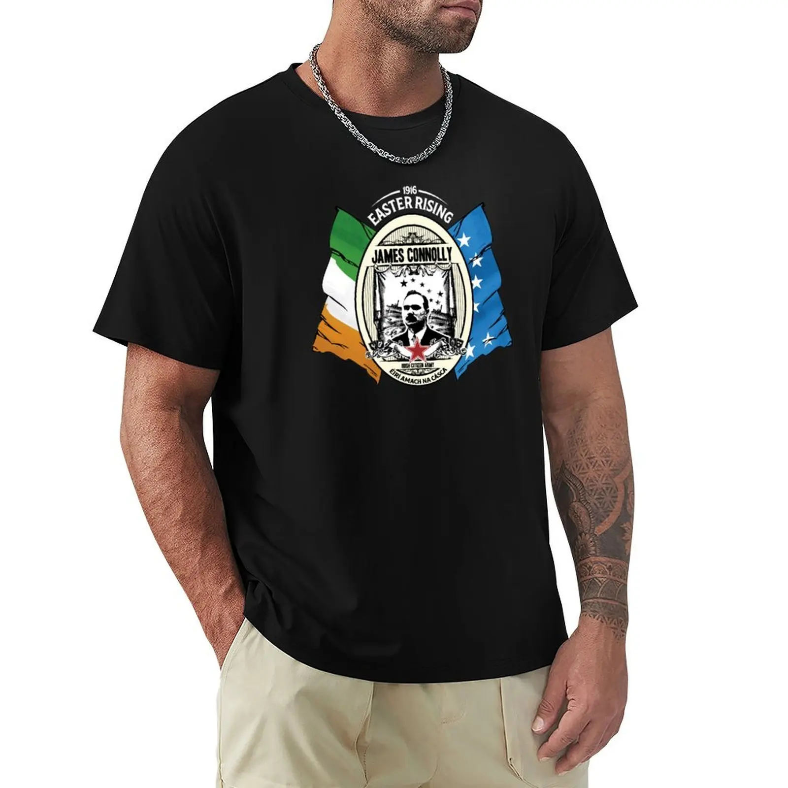 

James Connolly - Irish Citizen Army T-Shirt summer tops custom t shirt animal prinfor boys luxury clothes men