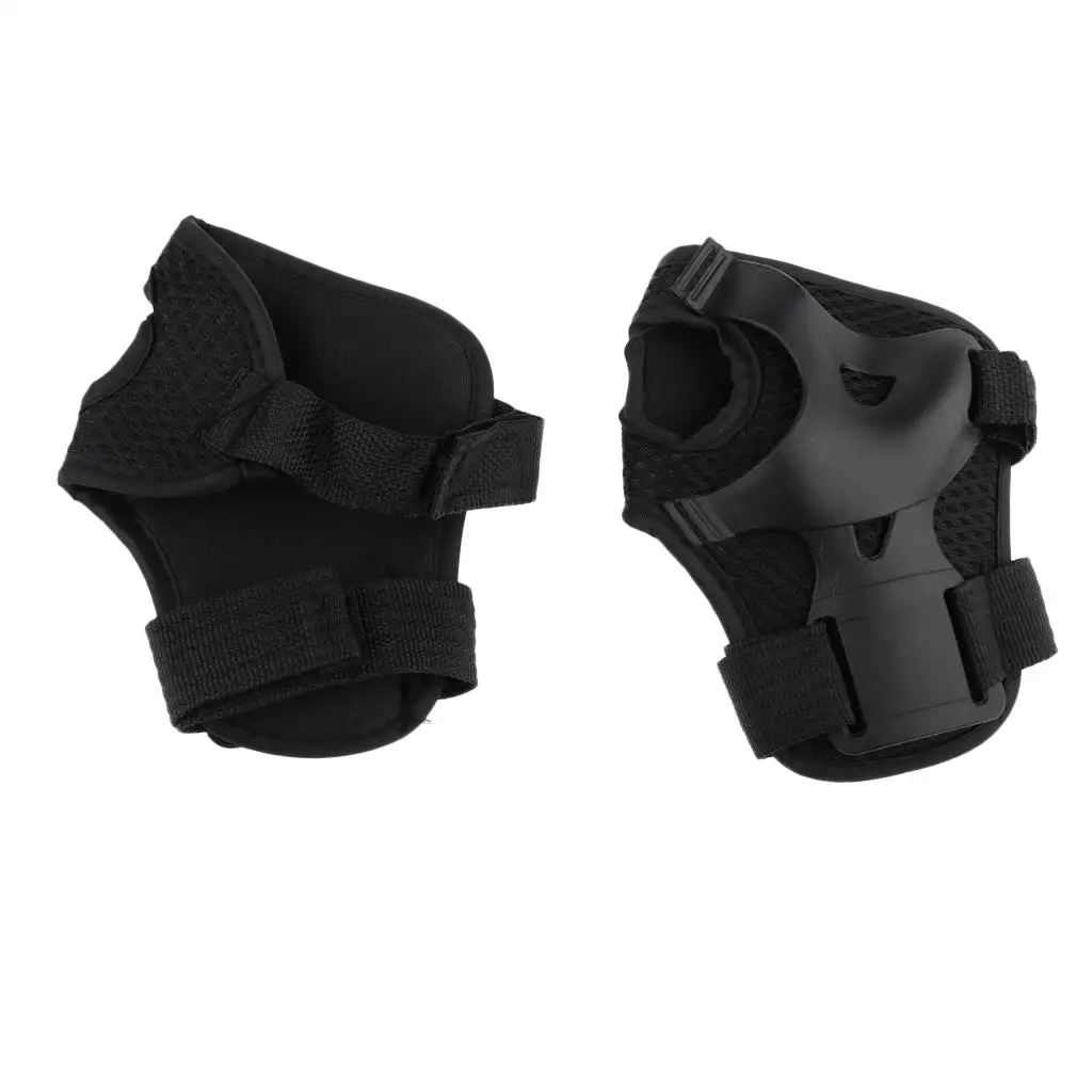 7 Piece Roller Skate Knee Elbow Wrist Pad Set Adjustable Protective Support for Children Skating Scooter