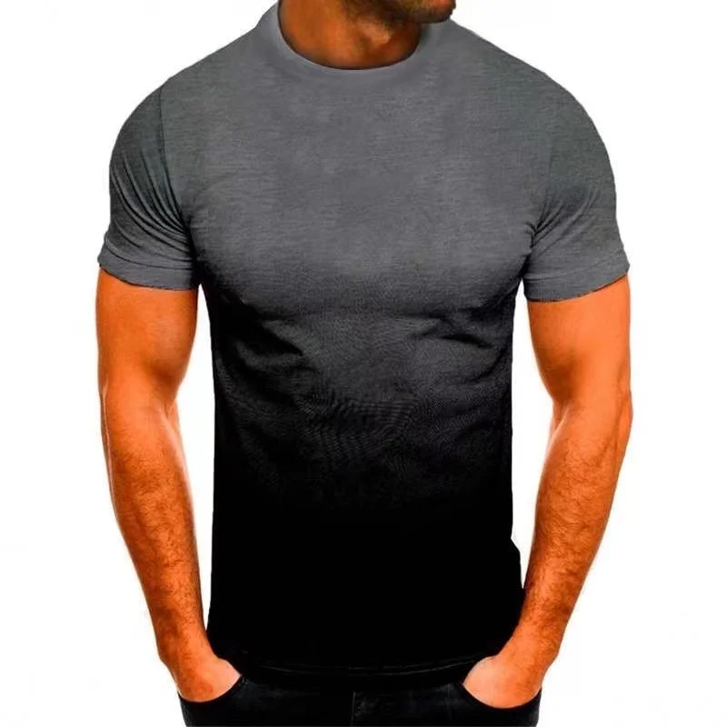 Polyester Sports Gym T Shirt Men Short Sleeve Dry Fit T-Shirt Lightweight Shirt Top Workout Fitness Training Running Shirt