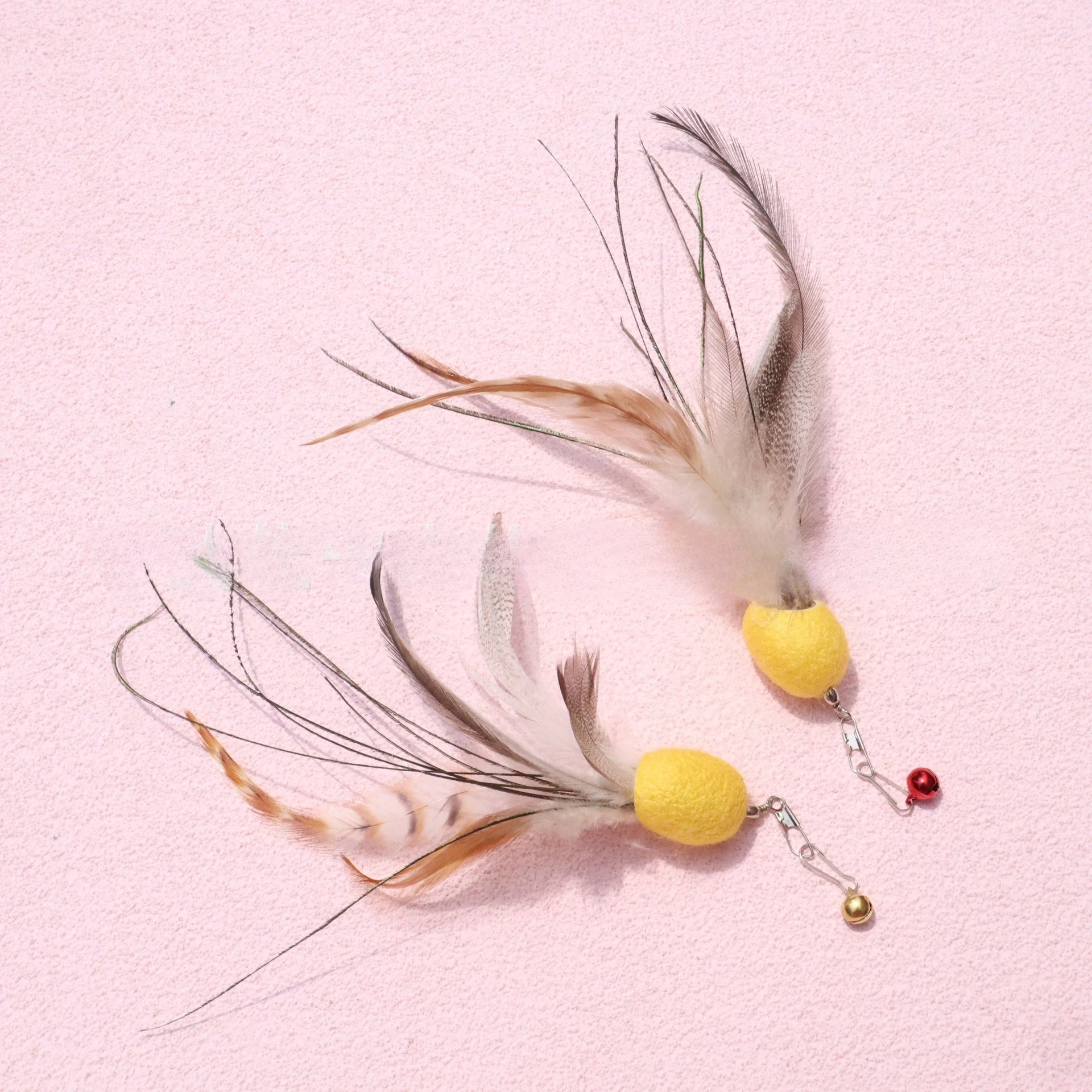 Varita de plumas juguete para gatos con cabezas intercambiables - imagen 2