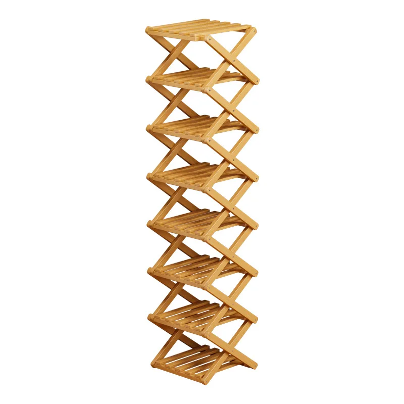 Foldable Shoe Rack Multilayer Space Saving No Assembly Needed for Home Dormitory